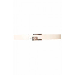 Ceinture Blanche, boucle rectangulaire avec strass BG 0236 - 1