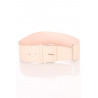 Ceinture rose large, boucle rectangle et attaches. SG-0418 - 1