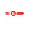 Ceinture Rouge large avec grosse boucle arrondi CE 747 - 1