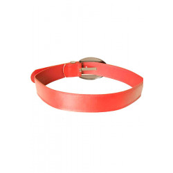 Ceinture Rouge large avec grosse boucle arrondi CE 747 - 4