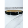 Ceinture verte avec boucle rectangle strass et argenté - 8