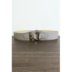 Ceinture grise avec forme ovale - 1