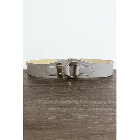 Ceinture grise avec forme ovale - 1