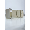 Grosse ceinture beige. Ceinture femme - 3