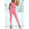 Ensemble legging et top push up fuchsia - 3