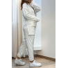 Ensemble tunique et pantalon  blanc - 2