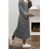 Robe simple gris - 3