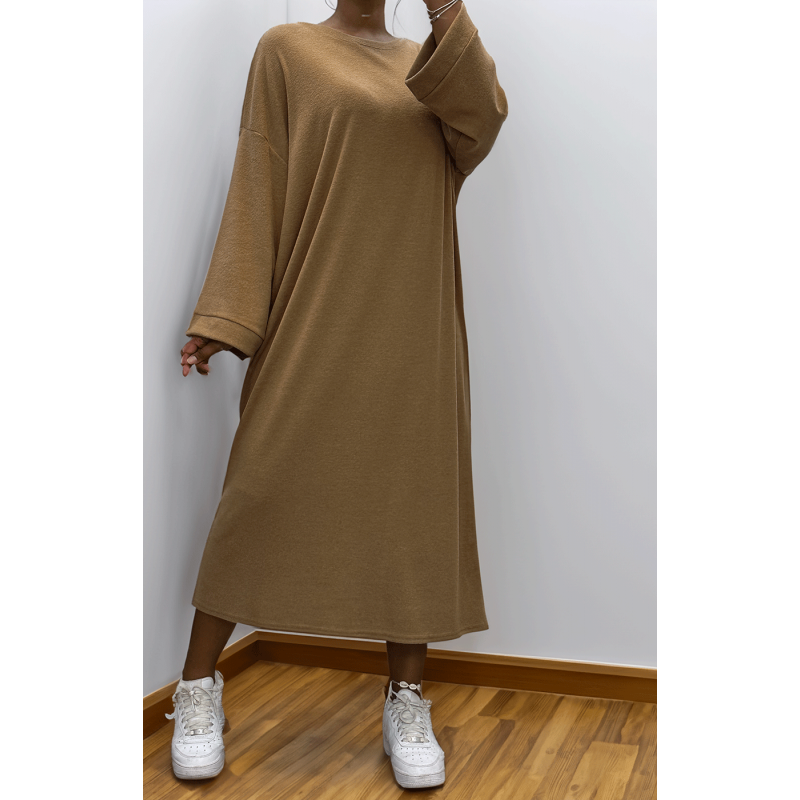 Robe simple camel - 1