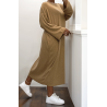 Robe simple camel - 3