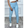 Legging push-up turquoise anti cellulite effet minceur - 7