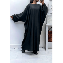 Abaya noir over size (36-52) coupe kimono - 3