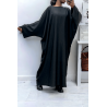 Abaya noir over size (36-52) coupe kimono - 3