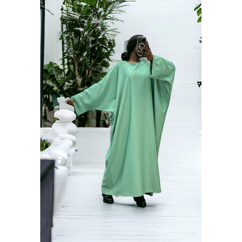 Abaya vert d'eau over size (36-52) coupe kimono - 2