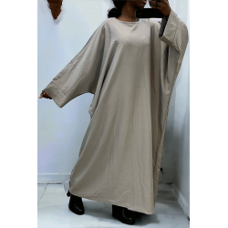 Abaya grise over size (36-52) coupe kimono - 2