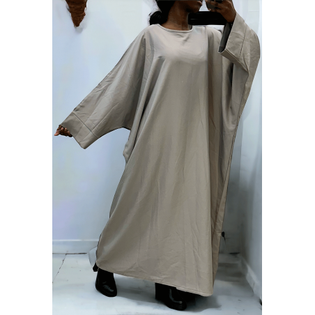 Abaya grise over size (36-52) coupe kimono - 2