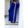 Abaya royal over size (36-52) avec sublime dentelle sur toute la longueur  - 1