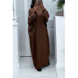 Abaya choco très ample (36-52) coupe kimono - 1