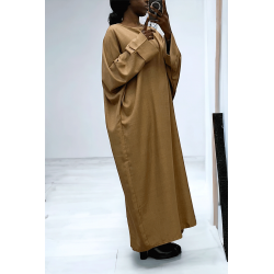 Abaya camel très ample (36-52) coupe kimono - 1