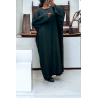 Abaya noire très ample (36-52) coupe kimono - 3