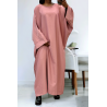 Abaya rose over size (36-52) coupe kimono - 2