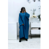 Abaya bleu over size (36-52) coupe kimono - 1