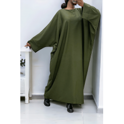 Abaya kaki over size (36-52) coupe kimono - 2