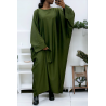 Abaya kaki over size (36-52) coupe kimono - 3