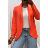 Veste Blazer corail col châle avec poches. Blazer femme 1526 - 3