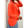 Veste Blazer corail col châle avec poches. Blazer femme 1526 - 4