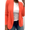 Veste Blazer corail col châle avec poches. Blazer femme 1526 - 5