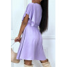 Robe patineuse lilas cache coeur - 4