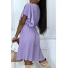 Robe patineuse lilas cache coeur - 5