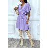 Robe patineuse lilas cache coeur - 6