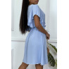 Robe patineuse turquoise cache coeur - 2