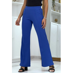 Pantalon patte d'éléphant bleu royal - 1