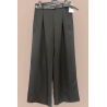 Pantalon palazzo avec poches et ceinture - 1