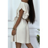 Robe patineuse beige cache coeur - 2