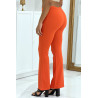 Pantalon patte d'éléphant orange très tendance - 3