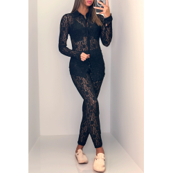 Chemise en dentelle noir - 1