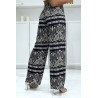 Pantalon palazzo avec sublime motif marine - 1