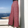 Pantalon palazzo fushia motif zèbre - 3