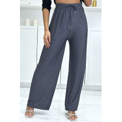 Pantalon palazzo marine tendance et chic - 3