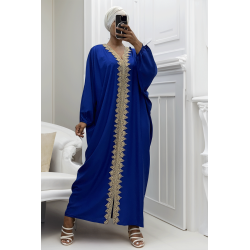 Longue abaya royal over size avec une jolie dentelle - 4