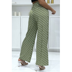 Pantalon palazzo moti D vert inspiration de marque 