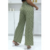 Pantalon palazzo moti D vert inspiration de marque 