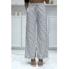 Pantalon palazzo moti D blanc inspiration de marque 