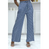 Pantalon palazzo moti D bleu inspiration de marque 