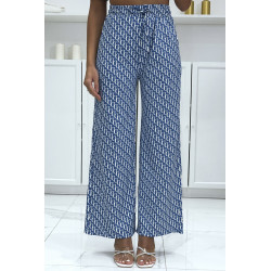 Pantalon palazzo moti D bleu inspiration de marque 