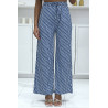 Pantalon palazzo moti D bleu inspiration de marque 