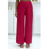 Pantalon palazzo fuchsia plissé très tendance - 2